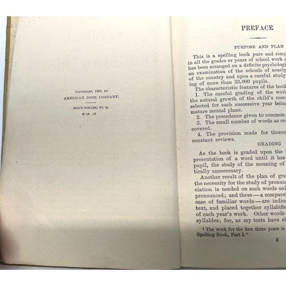 The Rational Spelling Book Part Two by Dr JM Rice Hardcover 1898 - Picture 5 of 8